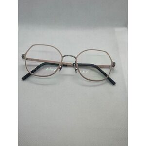 Blackfin Claire BF937 Titanium Eyeglasses Peach Silver Geometric Italy 53-19-145